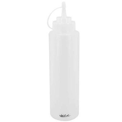 Kit 12 Bisnagas Graduadas Flexíveis 800ml Mixologista Caldas Drinks Transparente
