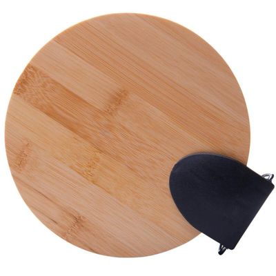 Kit 2 Lixeiras 5L Metal Redonda com Pedal Branca Tampa Bambu Balde Interno Banheiro Genebra