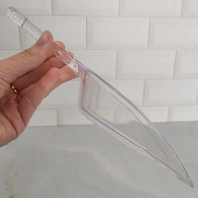 Kit 6 Colheres de Medição Pá Medidora Plástico Grãos Cereais Ração Multiuso Transparente