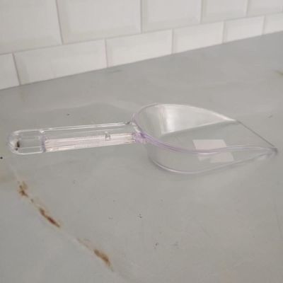 Kit 6 Colheres de Medição Pá Medidora Plástico Grãos Cereais Ração Multiuso Transparente