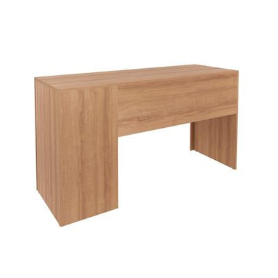 Mesa Reta para Escritório com 3 Gavetas ME4102 Amêndoa Tecnomobili
