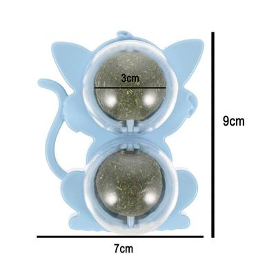 Brinquedo Erva De Gato Pet Menta Bola Bolinha Catnip Natural Animal De Estimaçao Interativo