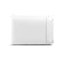 Par De Fronhas 70cm X 50cm 2 Peças Paris 100% Algodão Percal 150 Fios Cor:branco