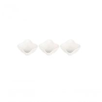 Conjunto Com 03 Petisqueiras De Porcelana Wave Pcln-077 - Haüskraft