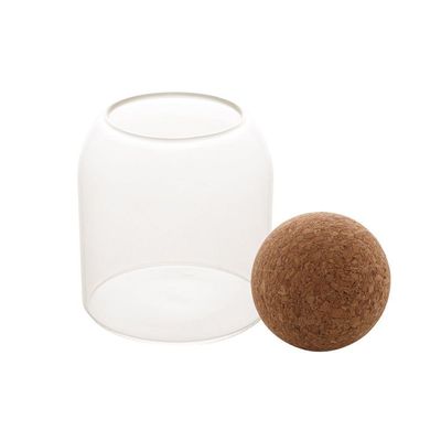 Pote De Vidro Borossilicato Com Tampa Esfera De Rolha Clean 510ml 1886 - Lyor