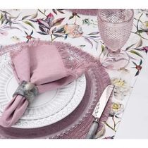 Guardanapo Unitário Franja Coloratta Rosa Vintage 303041- Copa & Cia