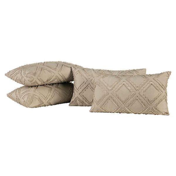 Almofadas Cheias Aveline 60cm X 30cm 04 Peças - Caqui