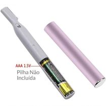 Depilador Feminino Portatil Aparador De Pelos Facial Para Rosto E Corpo Caneta Rosa