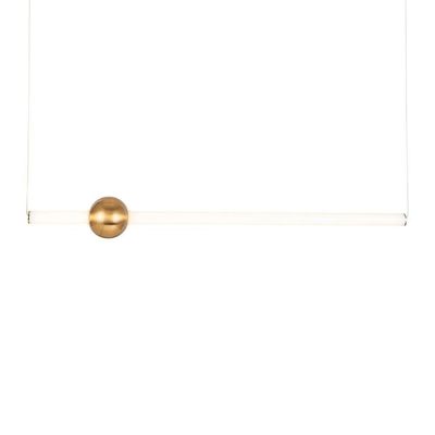 Lustre Pendente Skylight Line 3041 Dourado Led Bivolt Dourado-branco
