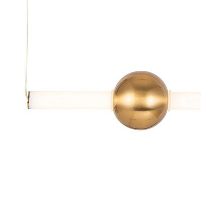 Lustre Pendente Skylight Line 3041 Dourado Led Bivolt Dourado-branco