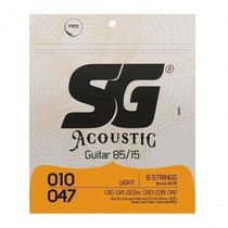 Encordoamento P-violão Aço Bronze 85-15 Sg 0.010 - 0.047