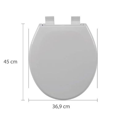 Assento Sanitario Com Fechamento Suave Oval Branco 1 - Astra