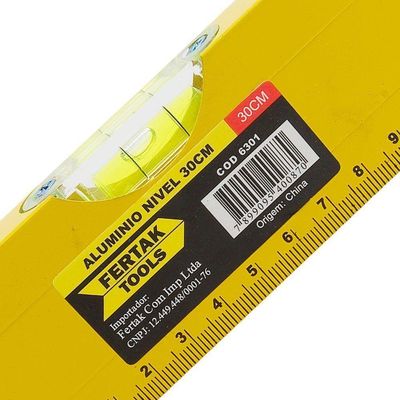 Nível De Alumínio 24?? 60cm Com 3 Bolhas - Fertak