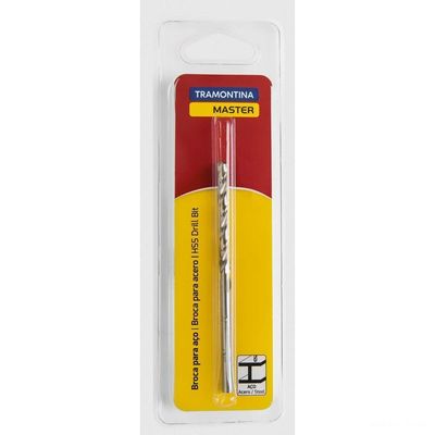 Broca Para Aço 4x75 Mm Tramontina Em Aço Rápido Hss Din 338 Tramontina