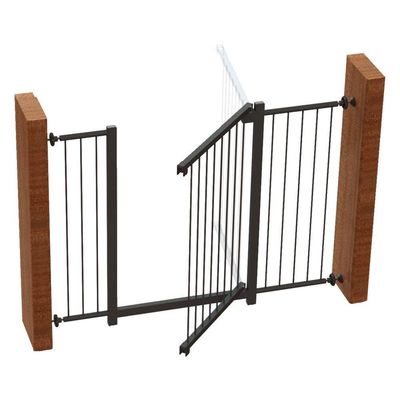 Grade Portão Divisor Ambiente Multigrade 70 A 100 Cm Preto