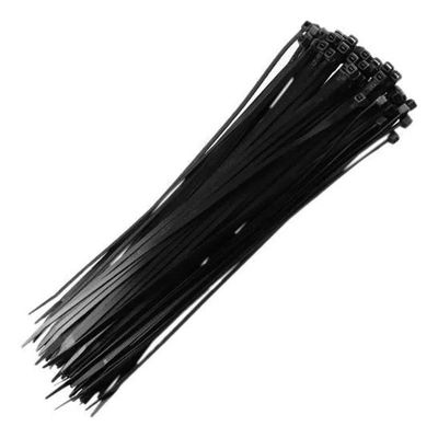 Abraçadeira De Nylon 6,5x370mm - 50 Unidades Preto