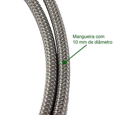 Par De Mangueiras Flexíveis Lorben Para Torneira Misturador 80 Cm Comprimento