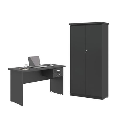 Jogo De Escritório Com Mesa 120 Moema Preto Onix