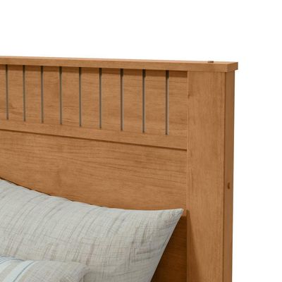 Cama Solteiro Bibox 2 Gavetas Athenas - Lopas Amendoa Clean.