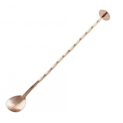 Kit 10 Colher Bailarina Revestimento De Bronze 27 Cm - Mimo