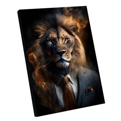 Quadro Social Lion Br Artes Médio 84x54
