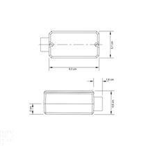 Condulete Fixo 1/2" Tipo "e" - Com Tampa / Com Pintura Eletrostática A Pó / Sem Rosca Tramontina