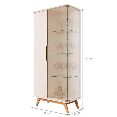 Cristaleira 2 Portas Laplace Off White