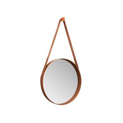 Espelho Orvalho 80 Cm Com Alça Castanho