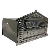 Caixa De Correios Tijolinho Toda Em Inox Grande 20x25x12cm Cromado
