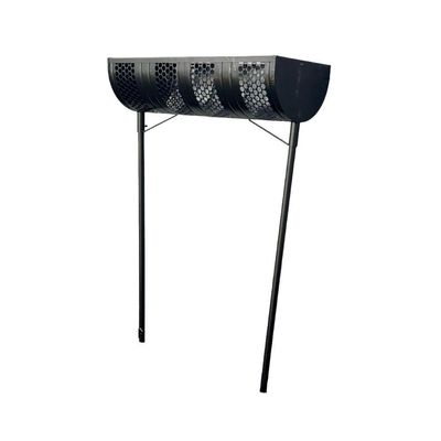 Lixeira De Rua Calçada Com Tela Reforçada 40x40x100cm