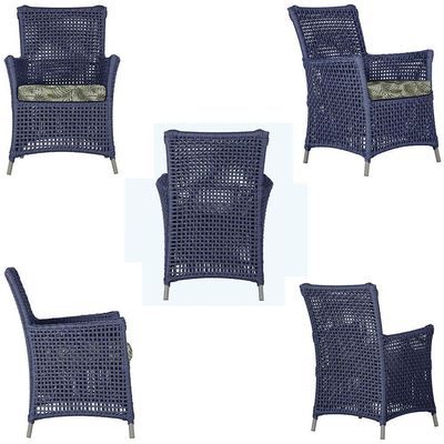 Poltronas Igapó Alumínio Pintura Fendi Corda Náutica E5 Azul