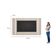 Painel Para Tv 75 Pol Com Led 240cm Elysia L05 Off White Fosco - Lyam Decor