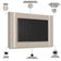 Painel Para Tv 75 Pol Com Led 240cm Elysia L05 Off White Fosco - Lyam Decor