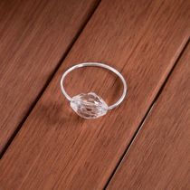 Kit 4 Anéis Para Guardanapos 4cm X 3cm Cristalino Argola Decoração Prata