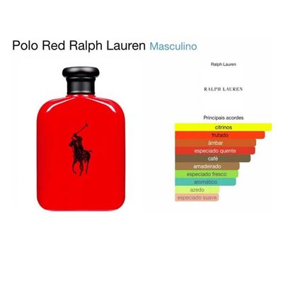Ralph Lauren Polo Red Edt | Perfume Masculino 125ml