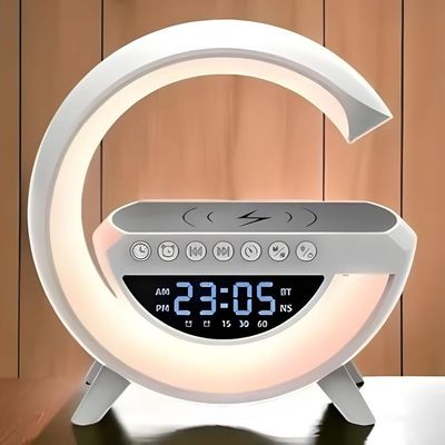 Luminária Inteligente Com Caixa De Som E Carregador Indução