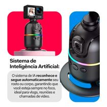 Gimbal Suporte Celular 360 Reconhecimento Facial Lançamento