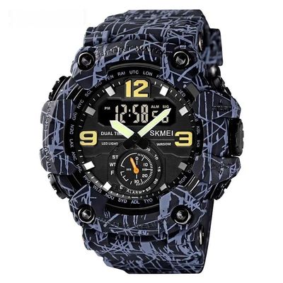 Relógio Masculino Cronômetro Skmei Casual Resistênte à água 1637 Azul