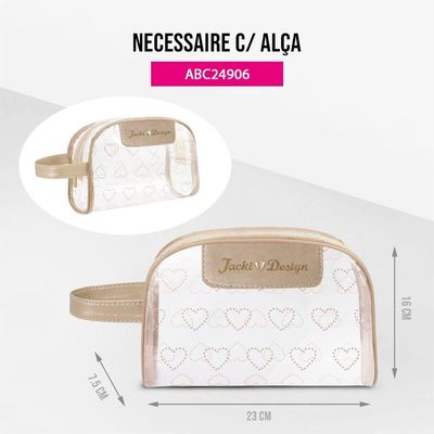 Kit Bolsa De Praia + Necessaire Bege