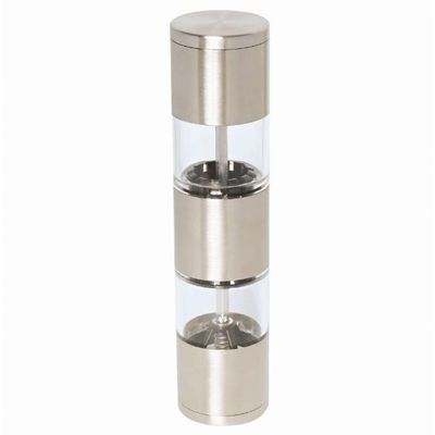 Moedor Duplo Sal E Pimenta Inox Manual 19,5 Cm Mimo Style