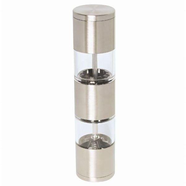 Moedor Duplo Sal E Pimenta Inox Manual 19,5 Cm Mimo Style