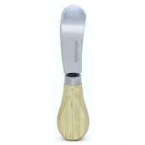 Espátula Para Queijo Inox Com Cabo De Madeira 12.8 Cm - Mimo Style - Ac19012