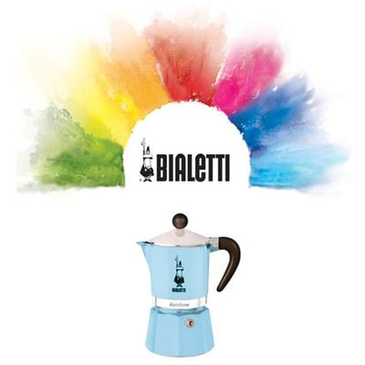 Cafeteira Bialetti Rainbow Azul Clara 3 Xícaras - 150 Ml 10030143