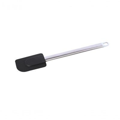 Jogo 2 Espátulas P- Bolo Silicone Cabo Inox Preto Mimo Style