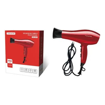 Secador De Cabelo Profissional 110v Com 2 Velocidades Mse-2600a Tomate