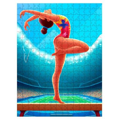 Quebra-cabeça Infantil Ginástica Olímpica 300 Peças Mdf