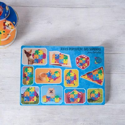 Jogo Educativo Das Sombras Em Mdf Divertido Associe Figuras