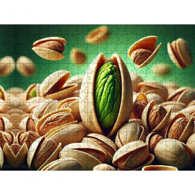 Quebra-cabeça Pistache Abstract De 300 Peças Em Mdf