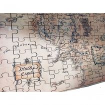 Quebra-cabeça Puzzle Mapa Terra Média De 80 Peças Mdf