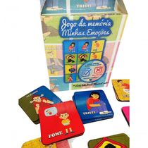 Super Jogo Da Memória Emoções De 7 Pares Para Autistas Com Tabuleiro Minhas Emoções